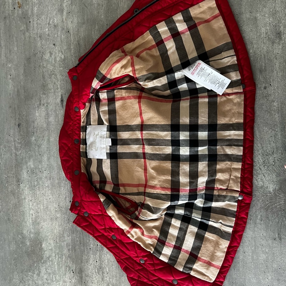 Kids Burberry guilted coat - Picture 2 of 3